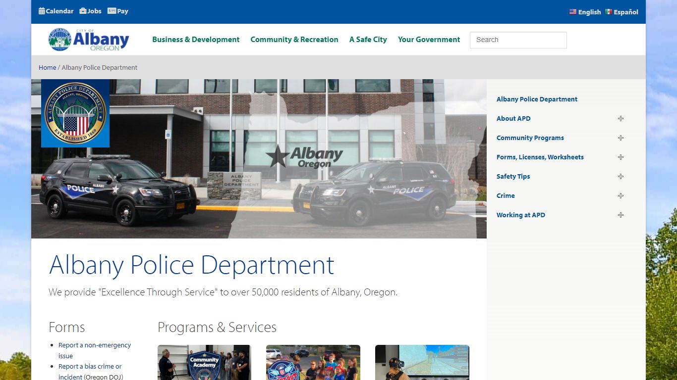 Albany Police Department - Albany, Oregon